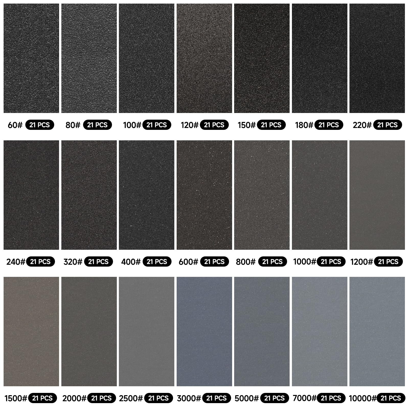 Sandpaper 600 Grit, Wet Dry Sanding Sheets9x3.6 inch 9 x 3-2/3 Inch, 600Grit