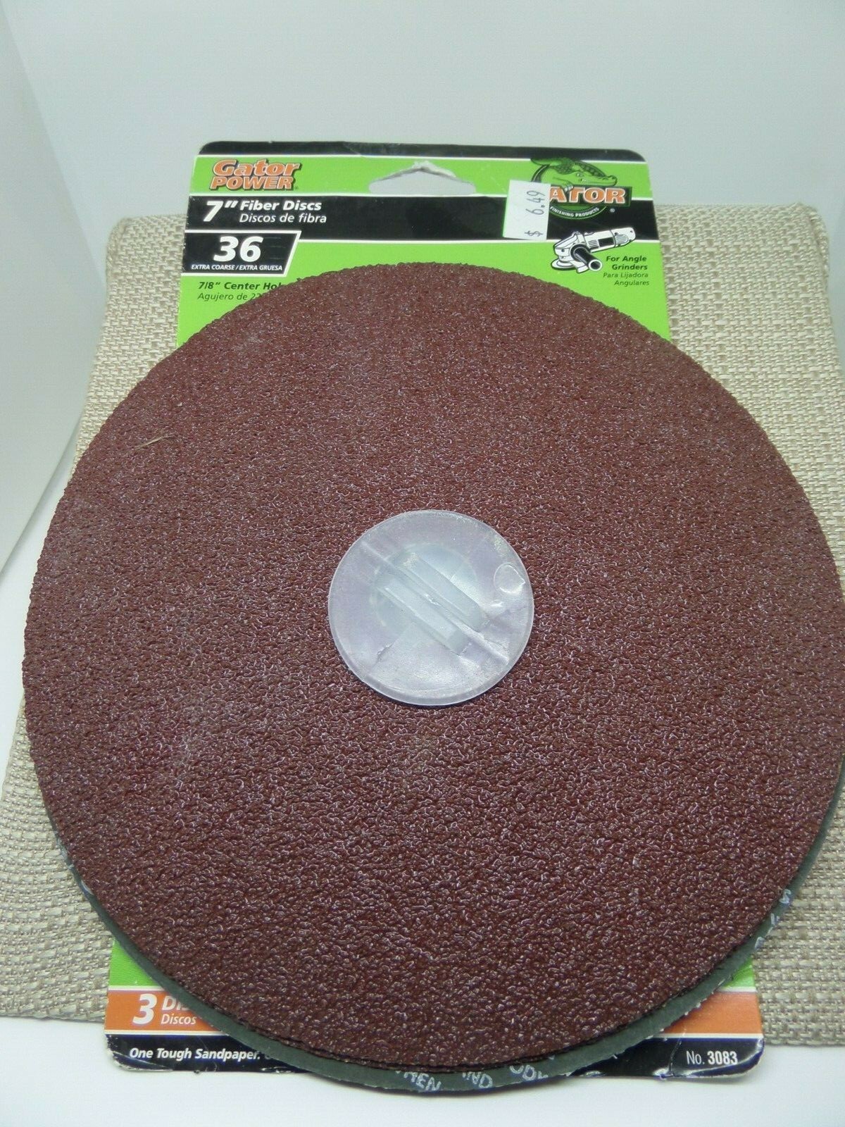 Gator 3083 7″ Fiber Discs Set of 36 Extra Coarse NIP