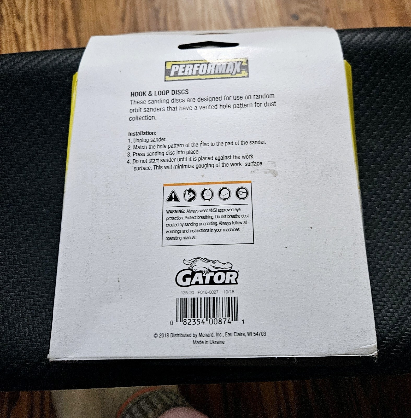 5 inch 220-Grit Extra Fine 8-Hole Hook & Loop Sanding Disc Orbital Paper 13 Pack
