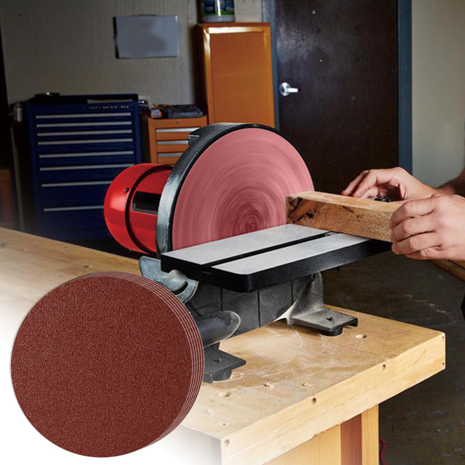 6 PCS 60 Grit 12 Inch 300mm PSA Stickyback Sanding Discs Aluminum Oxide