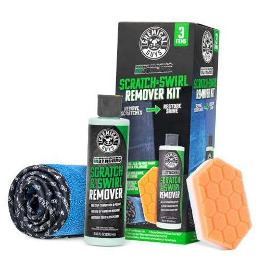 Insynchro Scratch & Swirl Remover (8 oz) – Kit with 8 Fl Oz + Pad & Towel Kit