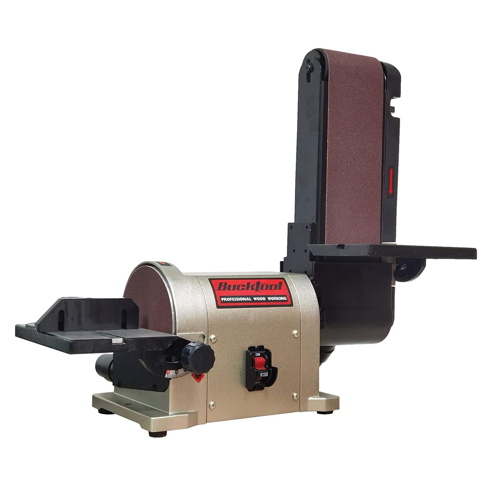 BUCKTOOL 5.0A Belt Disc Sander 4 in x 36 and 6 4x36in & 6in