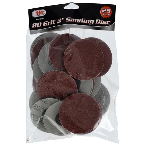 25pc 3″ 80 Grit Sanding Discs Surface Prep Finishing Work Abrasive Pads 82079