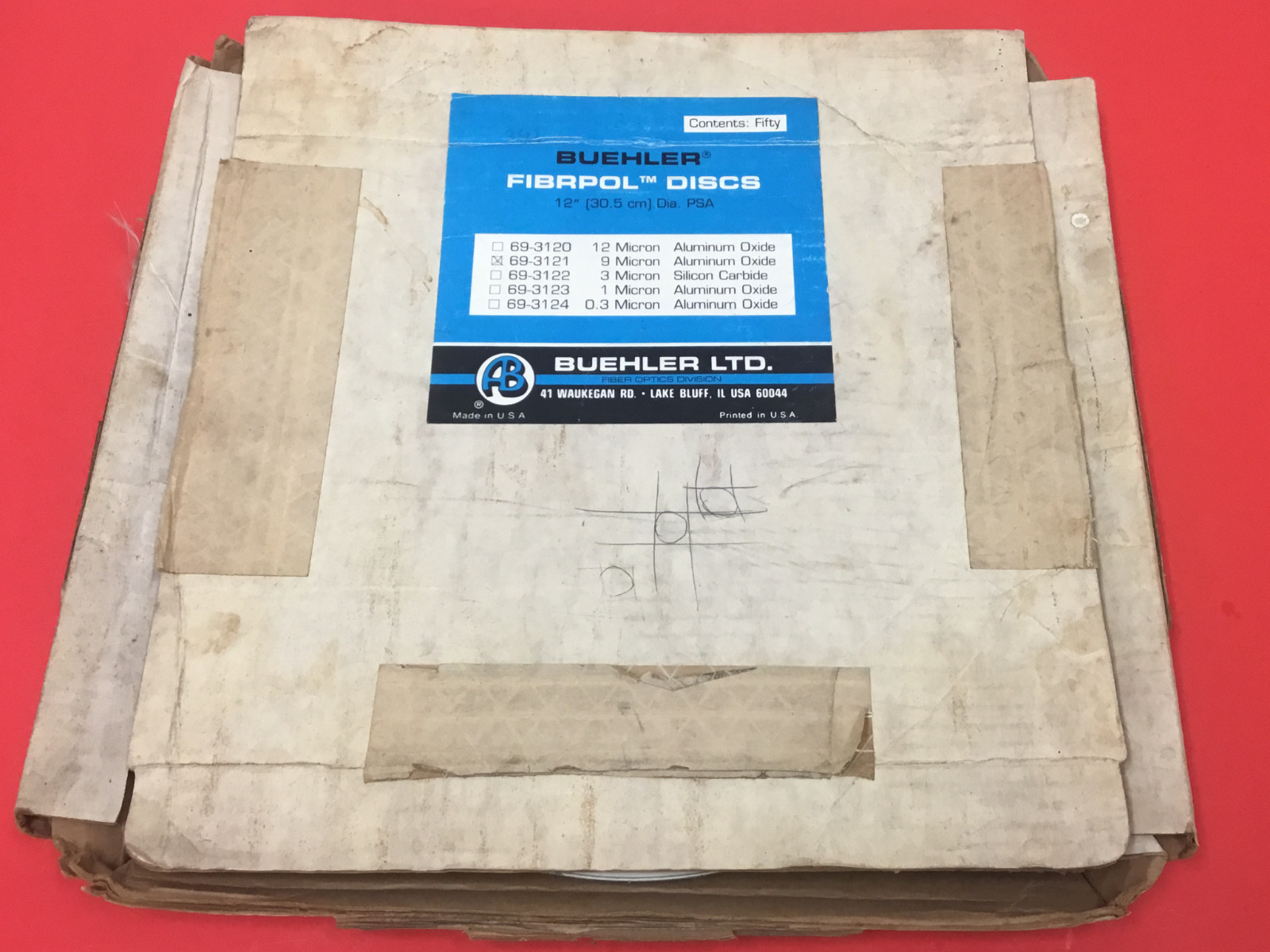 Buehler – P/N: 69-3120 – 12″ Fibrpol Discs – 19 Pieces – NEW