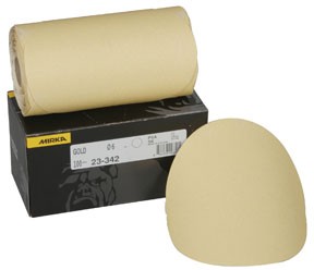 Mirka 23 Series Gold 6″ PSA Linkrol Disc, 80-Grit, D-Weight Backing 23-342-080