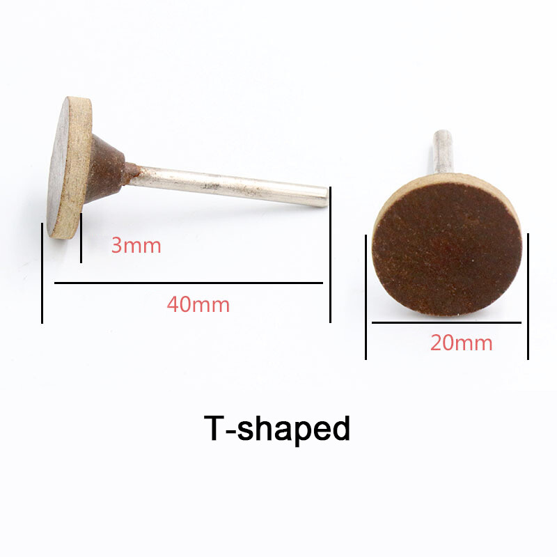 2.35mm/3.0mm Shank Cowhide Grinding Head for Rotary Tools Polishing Marble Metal