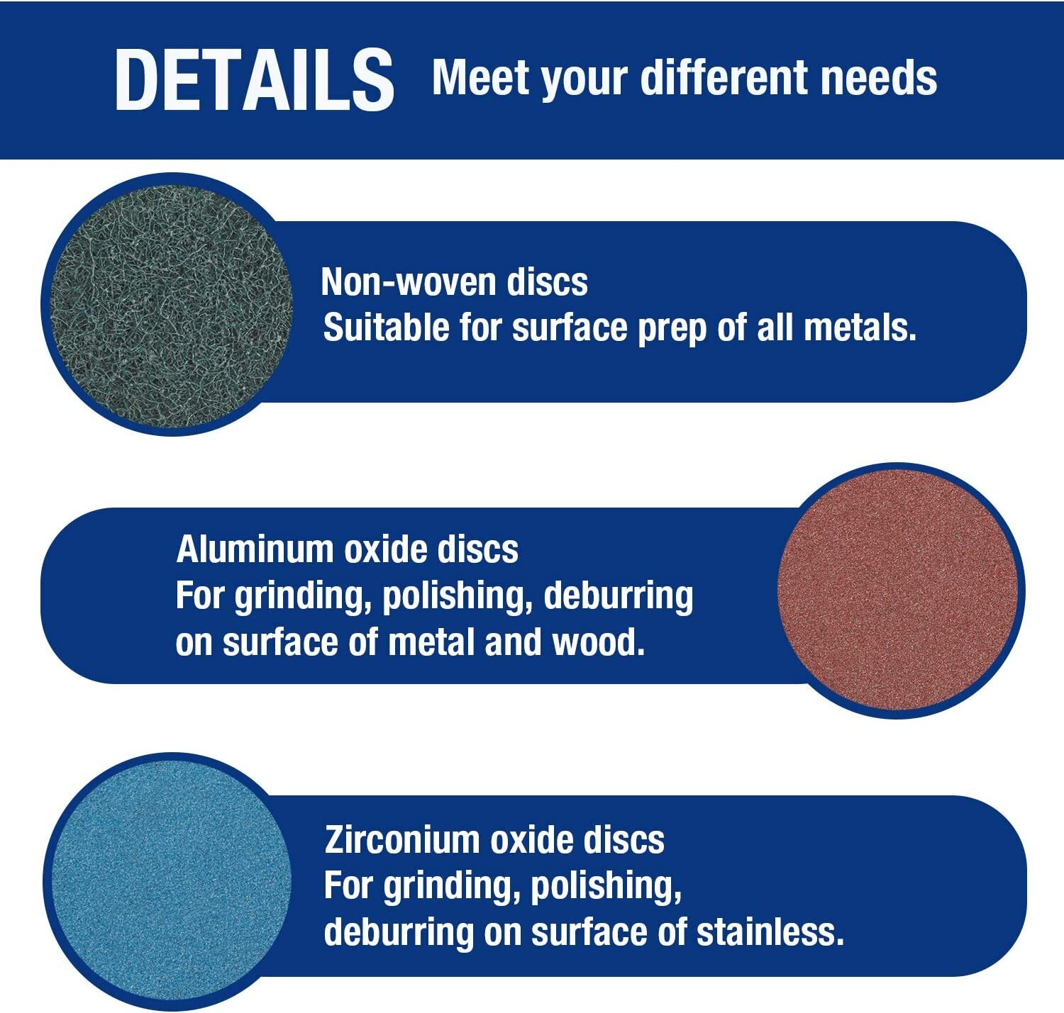 71x 2 Inch Roll Lock Sanding Discs with 1/4″ Holder for Die Grinder Quick Change