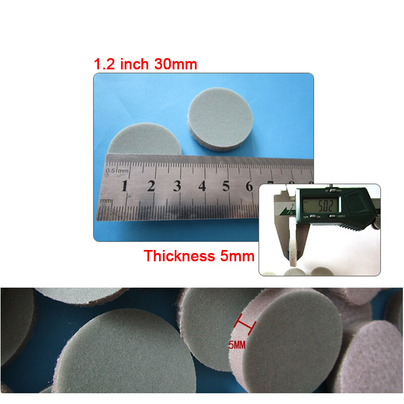 1.2″ Dry Sanding Discs 30mm Sandpaper Hook and Loop Pads Grit 300-3000 Abrasive