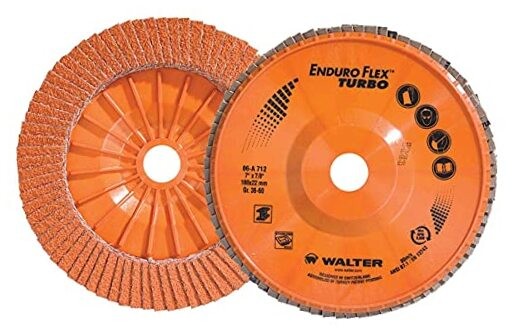 Walter 10 Grit 36/60 5/8-11 Inches 06A452 4-1/2 Inches Threaded Hole 13300 RPM