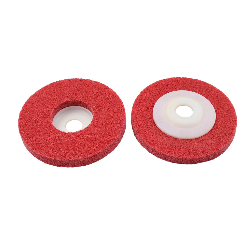 2-10Pcs 4” Nylon Fiber Polishing Wheel Abrasive Buffing Disc For Angle Grinder