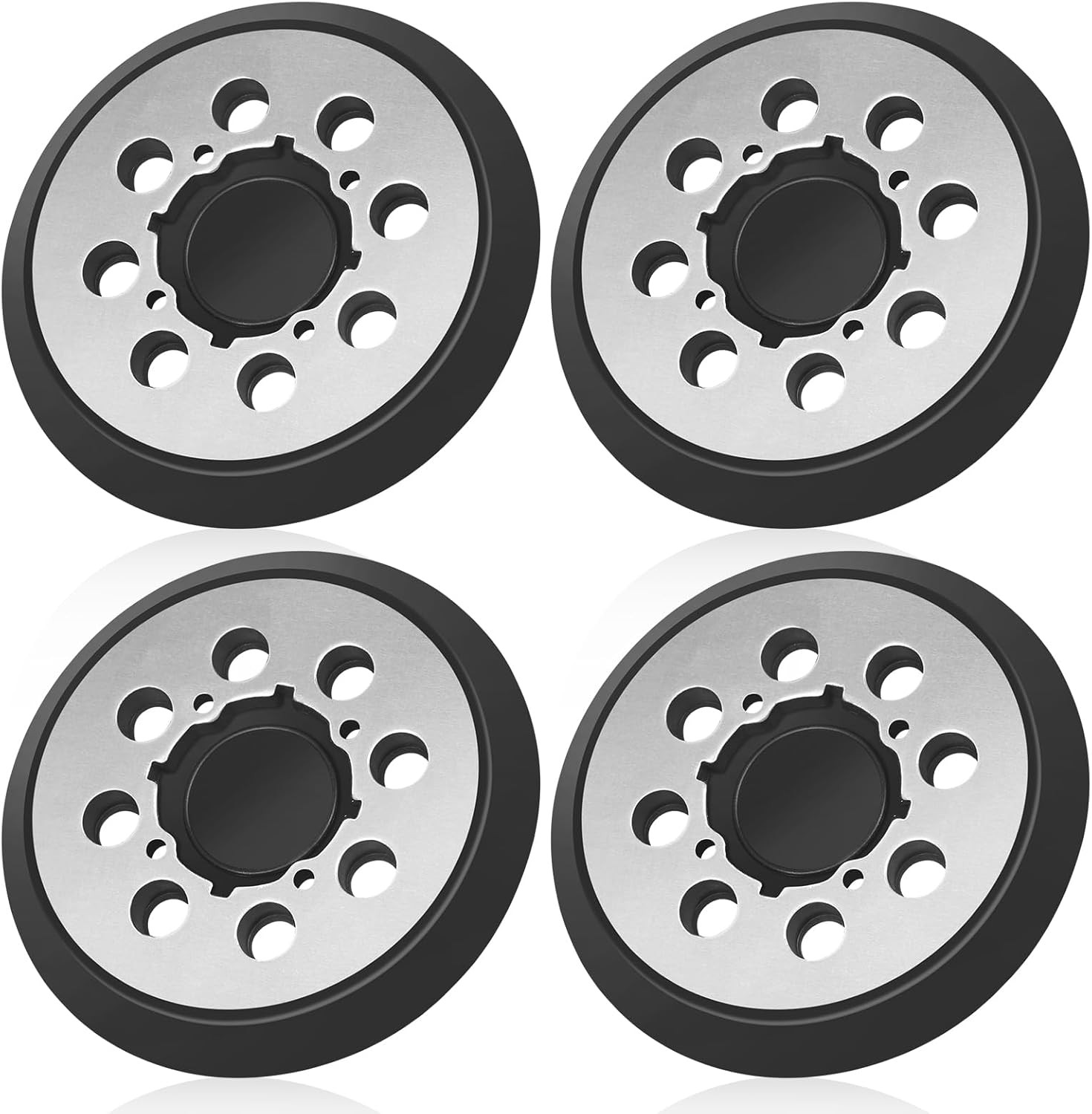 4 Pack Orbital Sander Replacement Pad for DeWalt, 5 Inch 8 Hole Hook and Loop Me