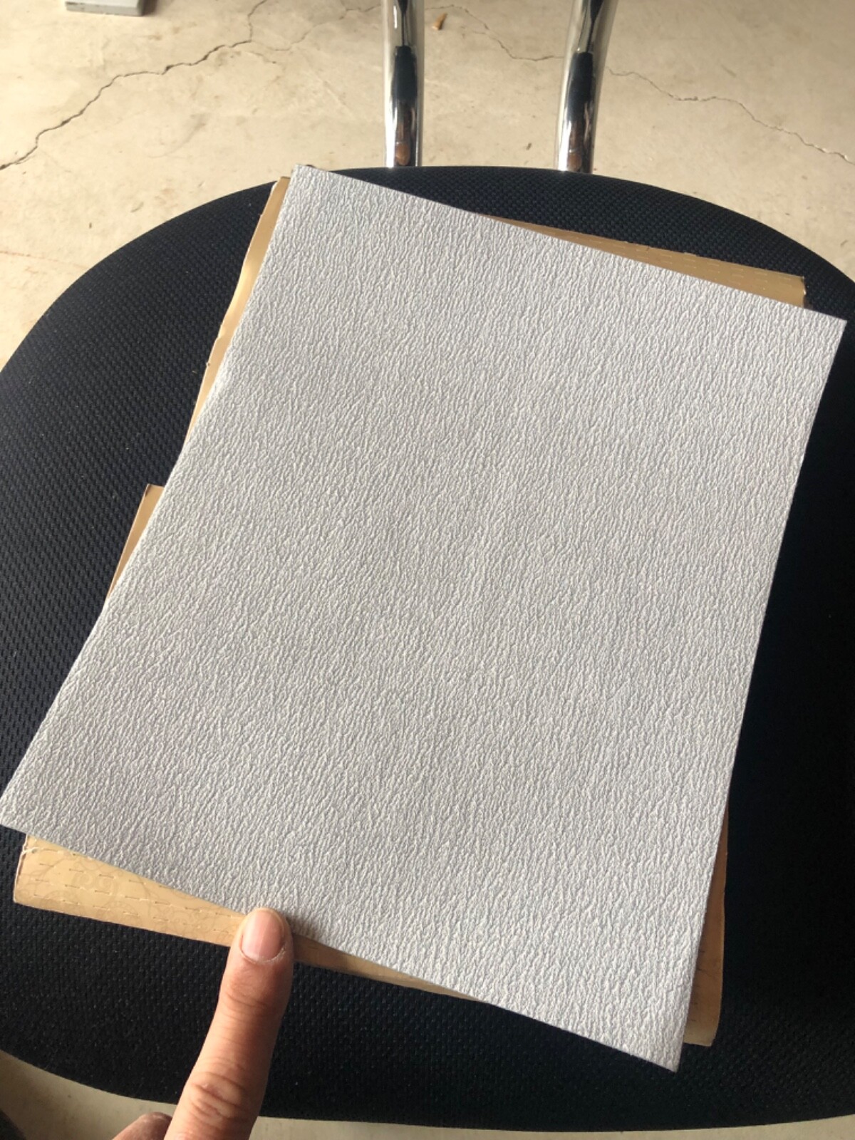 180-Grit WATERPROOF ABRASIVE SAND PAPER- ALUMINIUM OXIDE – 3 SHEETS – 9’X11′