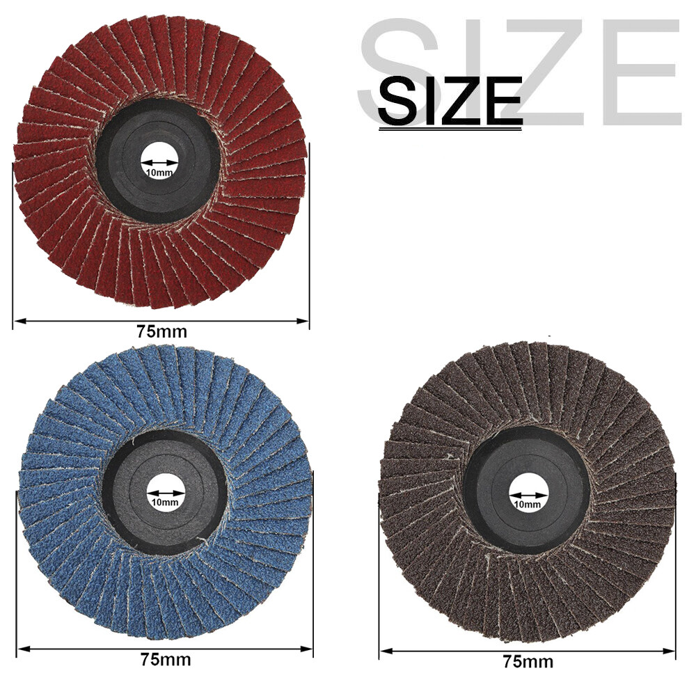 3inch Flat Flap Disc 60/80 Grit Grinding Wheels Zirconia Alumina Polishing Tool