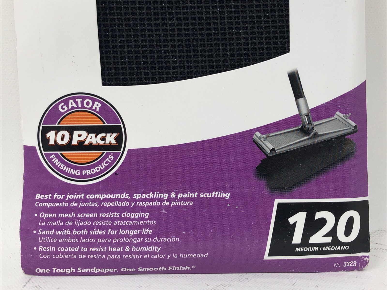 Gator Drywall Sanding Screen, 120 Medium, 10 Sheets, 4 1/4″x11 1/4″