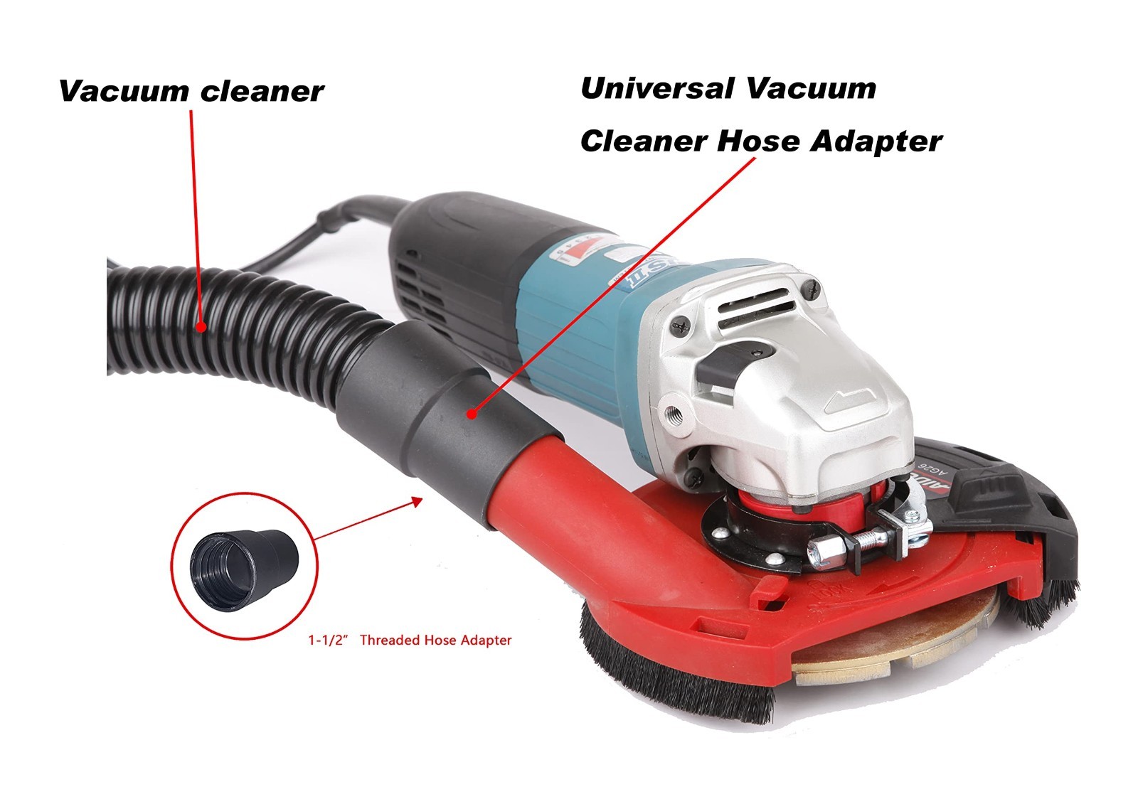 Surface Grinding Dust Shroud for Angle Grinders 115mm/125mm + Diamond Cup Wheel