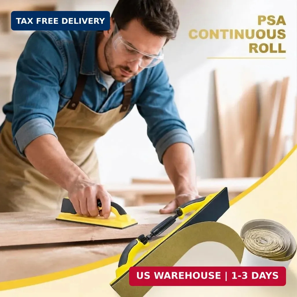 Total 20 Yards Long 2-3/4″ Wide PSA Sanding Paper Roll Kit – 80 120 220 320 Grit