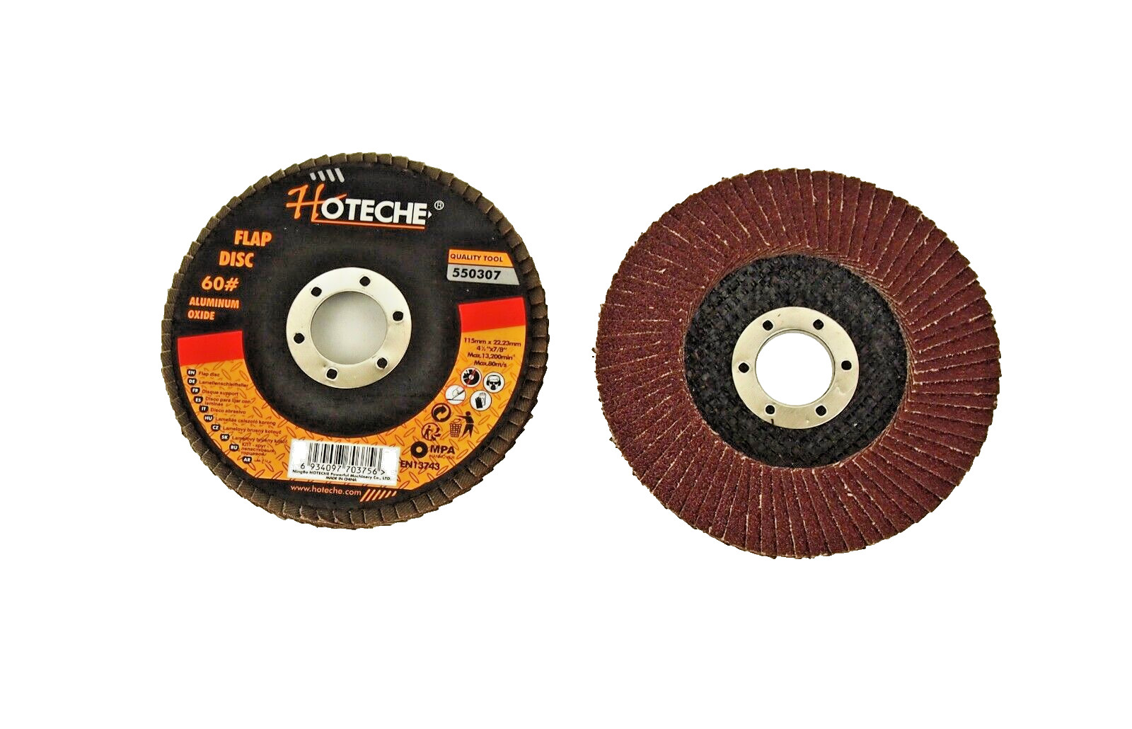 Lot of (40) Aluminum Oxide Flap Disc Grinding wheel 4-1/2″x7/8″ 60 Grit 550307