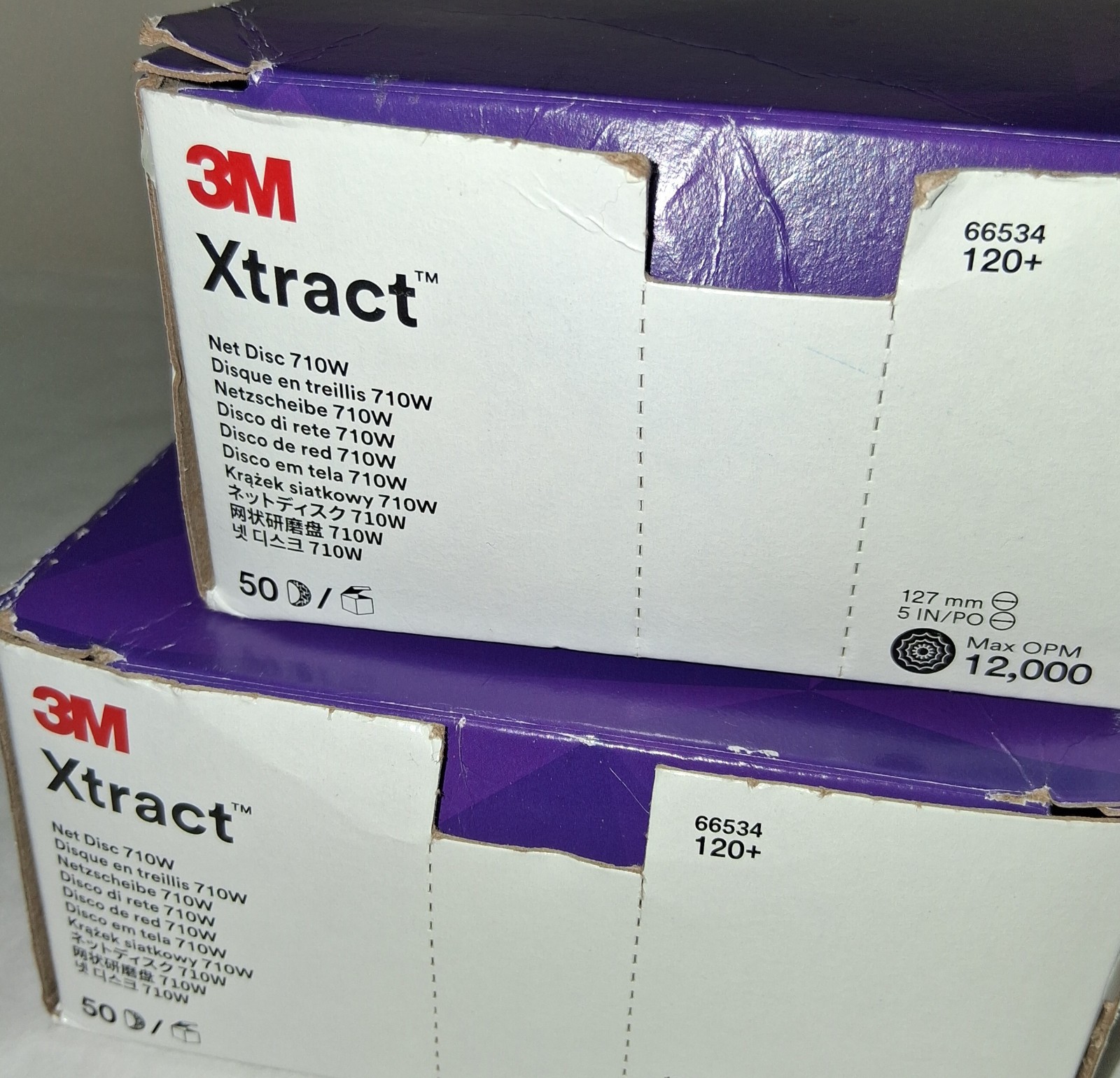3M Xtract 710W – 66534 – 120+ Orbital Sanding Disks – 2 Boxes of 50 Each