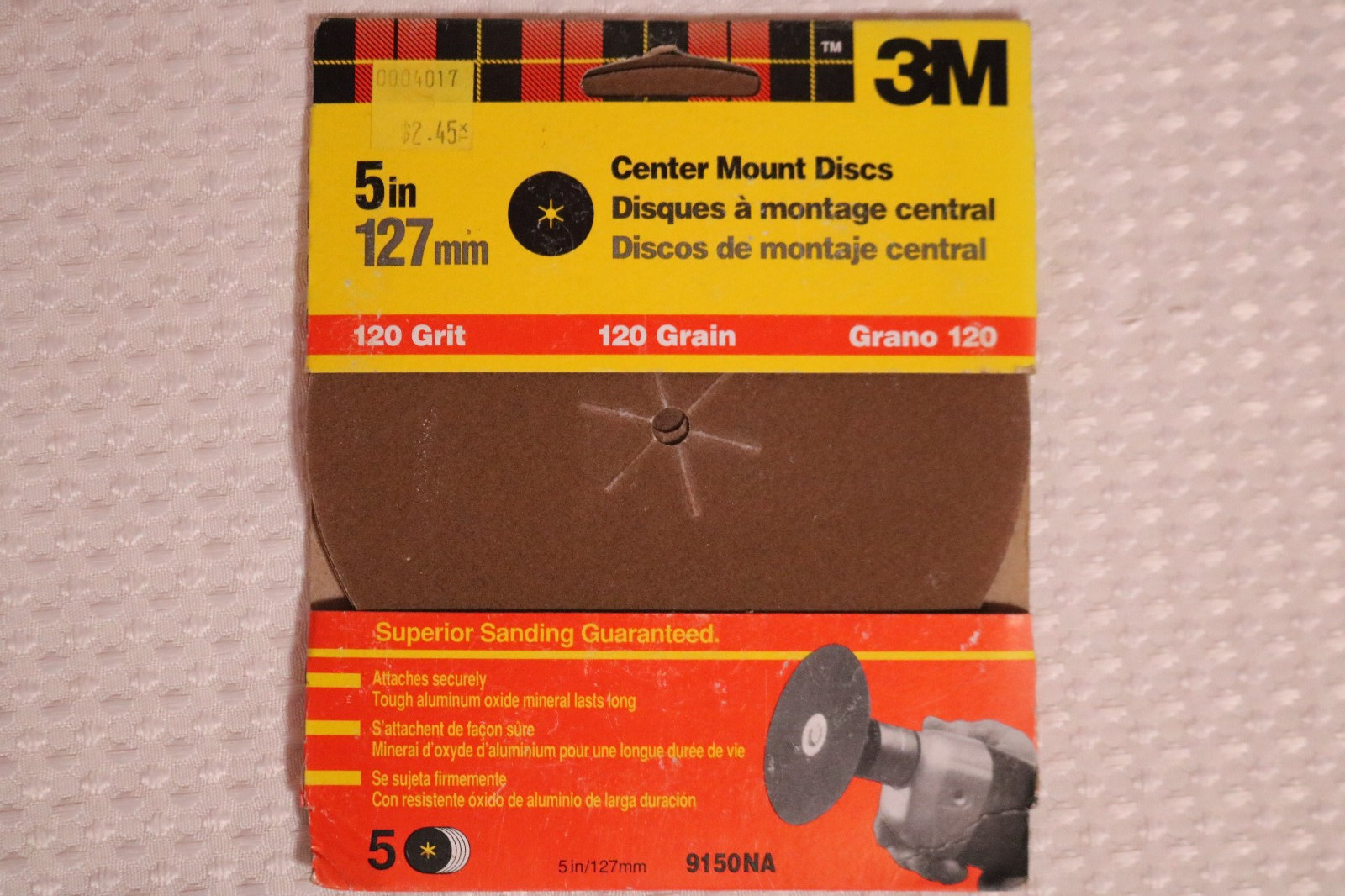 35 PACK Center Mount Sanding Discs – 3M 5 inch – 80 50 120 20 Grit – Dad Gift 🎁