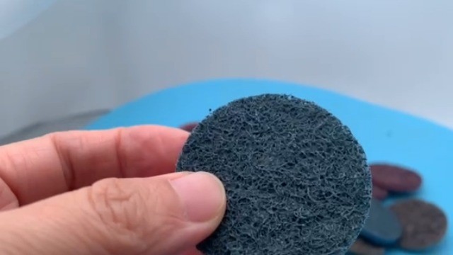 25PCS Surface Conditioning Disc 3Inch Fine Nylon Quick Change R Type Blue Finish