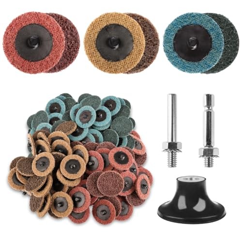 2 Inch Quick Change Sanding Discs Set:90PCS Surface Conditioning 92PCS