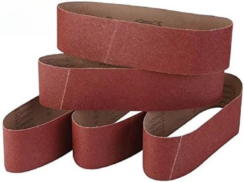 SATC 5PCS 4x36Inch 100*915mm Sanding Belts 60 Grit A/O For Metal, Wood & Plastic