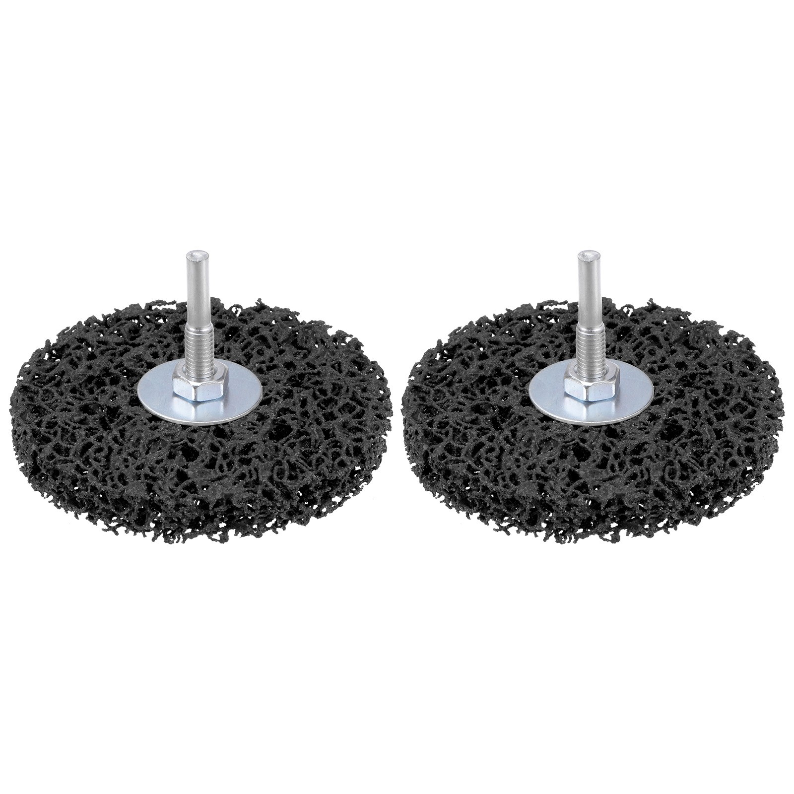 2pcs Paint Stripping Disc Drill Attachment 4″ x 1/2″ with 1/4″ Shaft Strip Clean