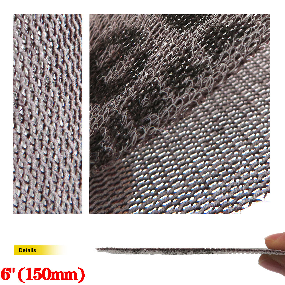 75mm 100mm 125mm 150mm Mesh Dust-free Sanding Discs Hook and Loop Sandpaper Pads