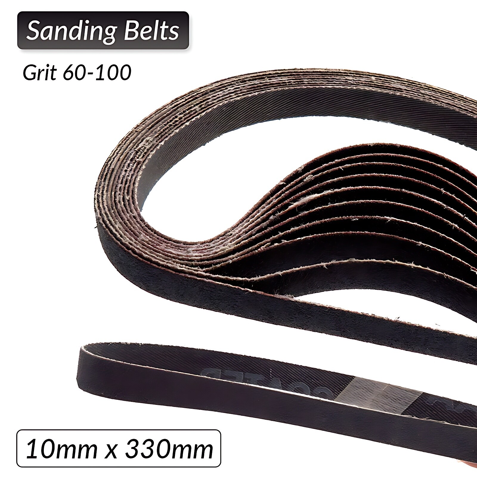 Sanding Belts Highest Quality Power File Sander Sheets 10mm x 330mm Belt Sander
