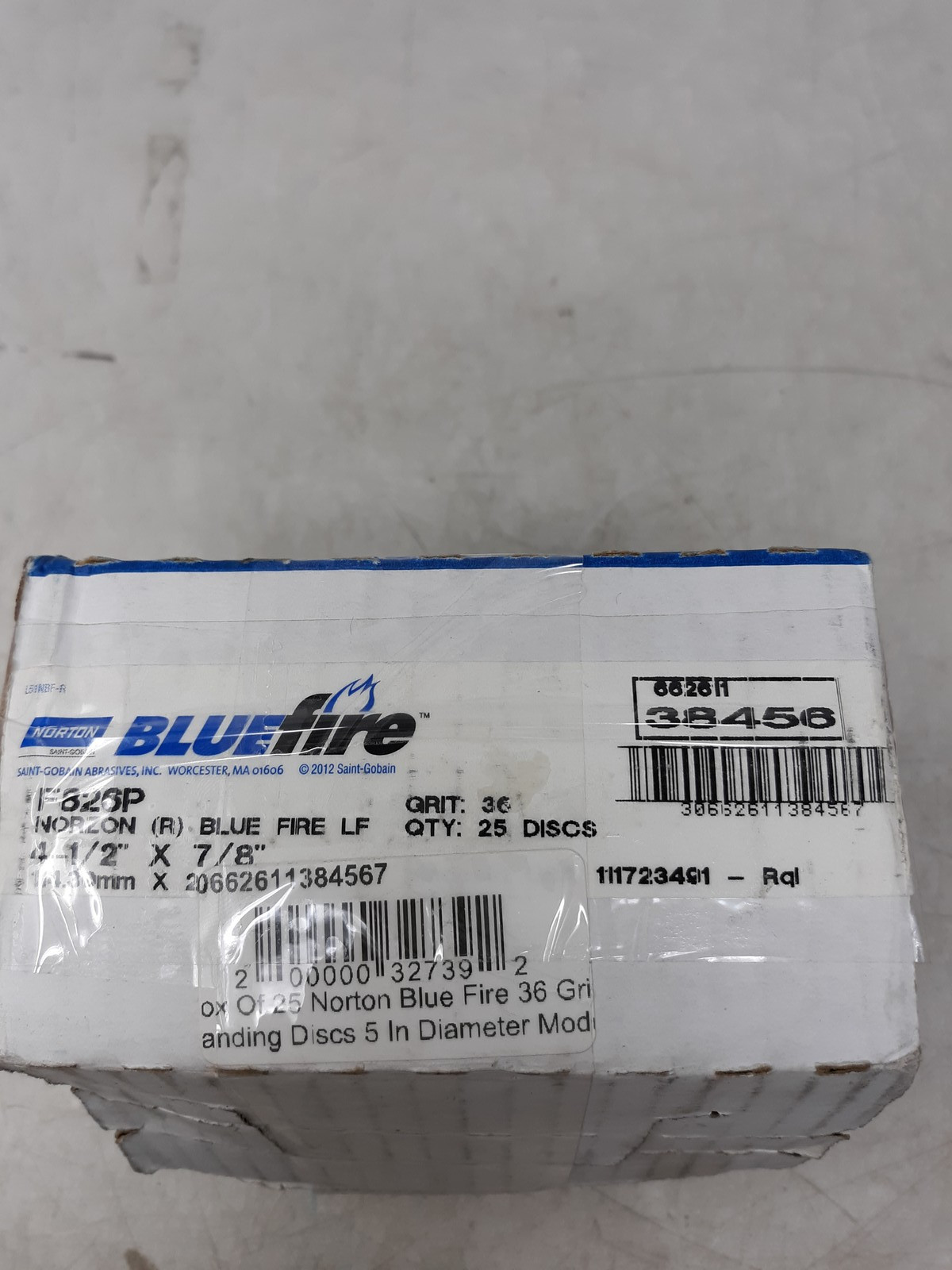 Lot of 25 Bluefire F826P 36 Grit 5″ Sanding Discs PSA Adhesive Back – Heavy Duty