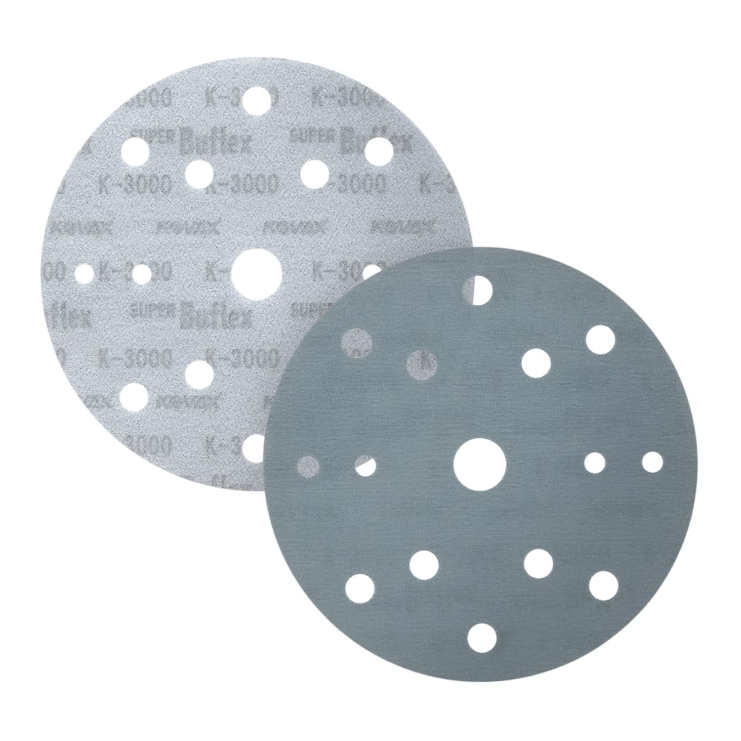 Eagle Abrasives Super Buflex Flexible Dry 6 Inch Sanding Discs Black K-3000 15