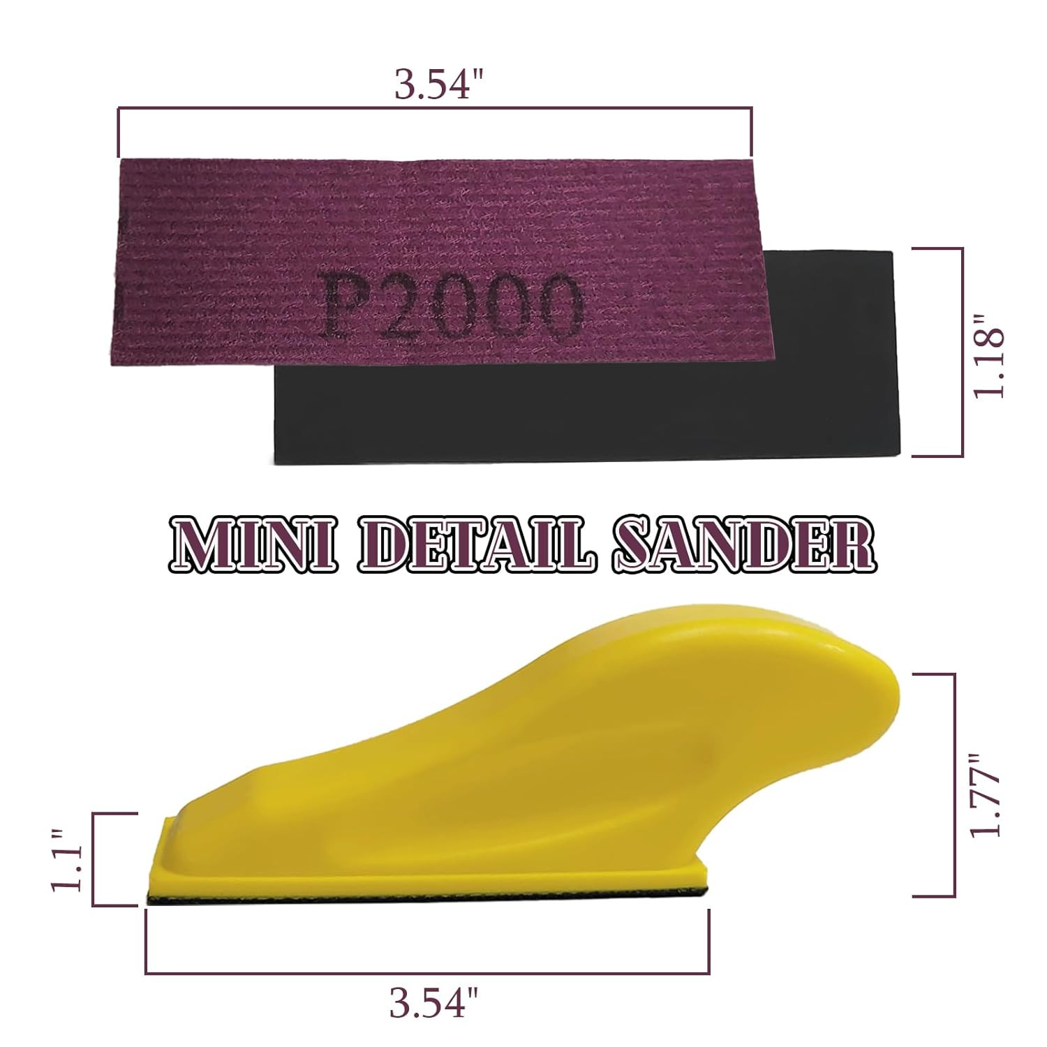 100Pcs Micro Detail Sander Paper Kit Wet Dry Sandpaper 320 400 600 800 1000 120