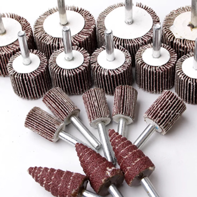 15mm-80mm 1/4” Shank Drill 80 Grit Sanding Flap Wheel Disc Sandpaper Abrasive