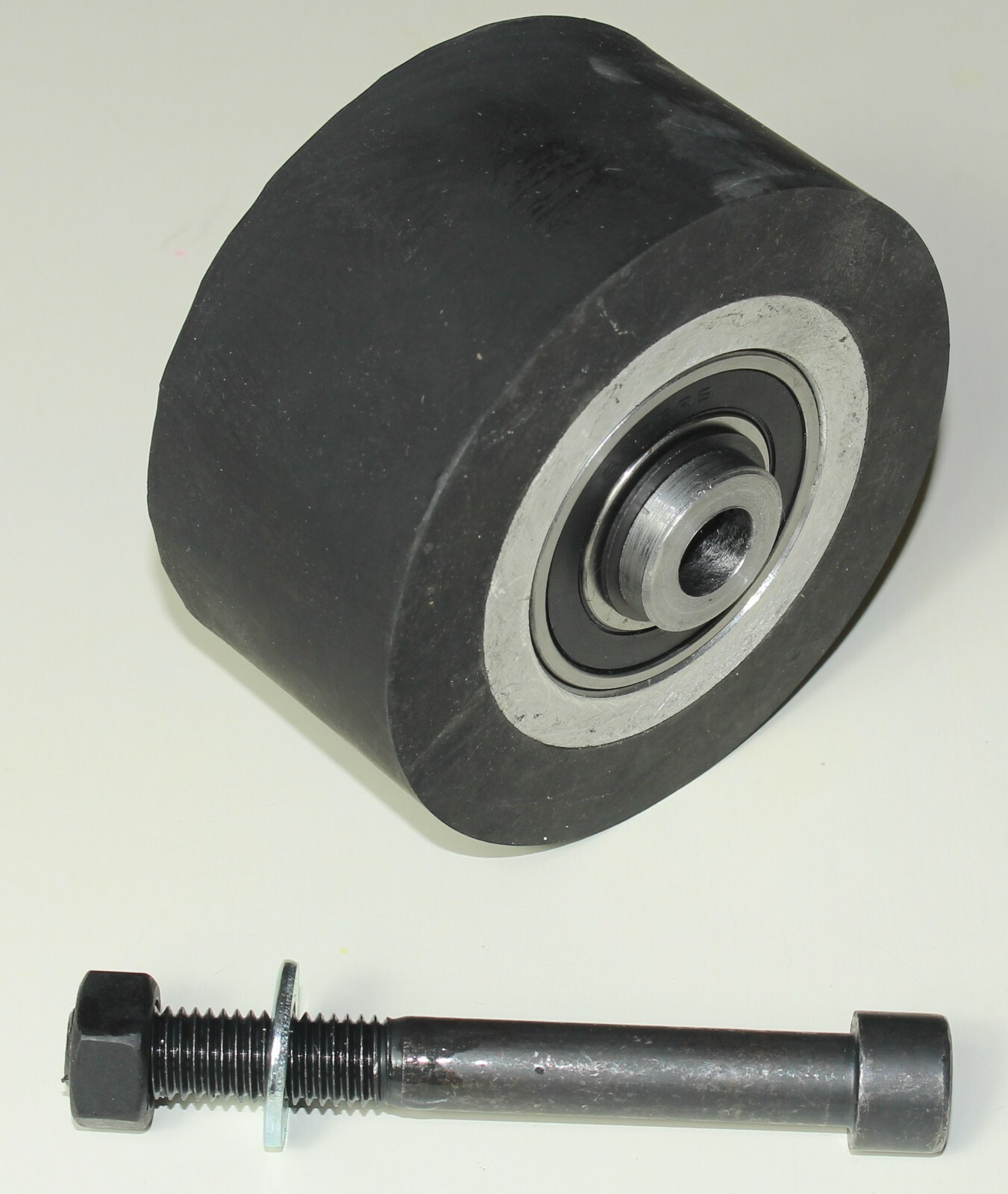 2×72″ Belt Grinder-100 mm- 4″ Contact Wheel smooth Rubber-50 mm Wide + Adapter