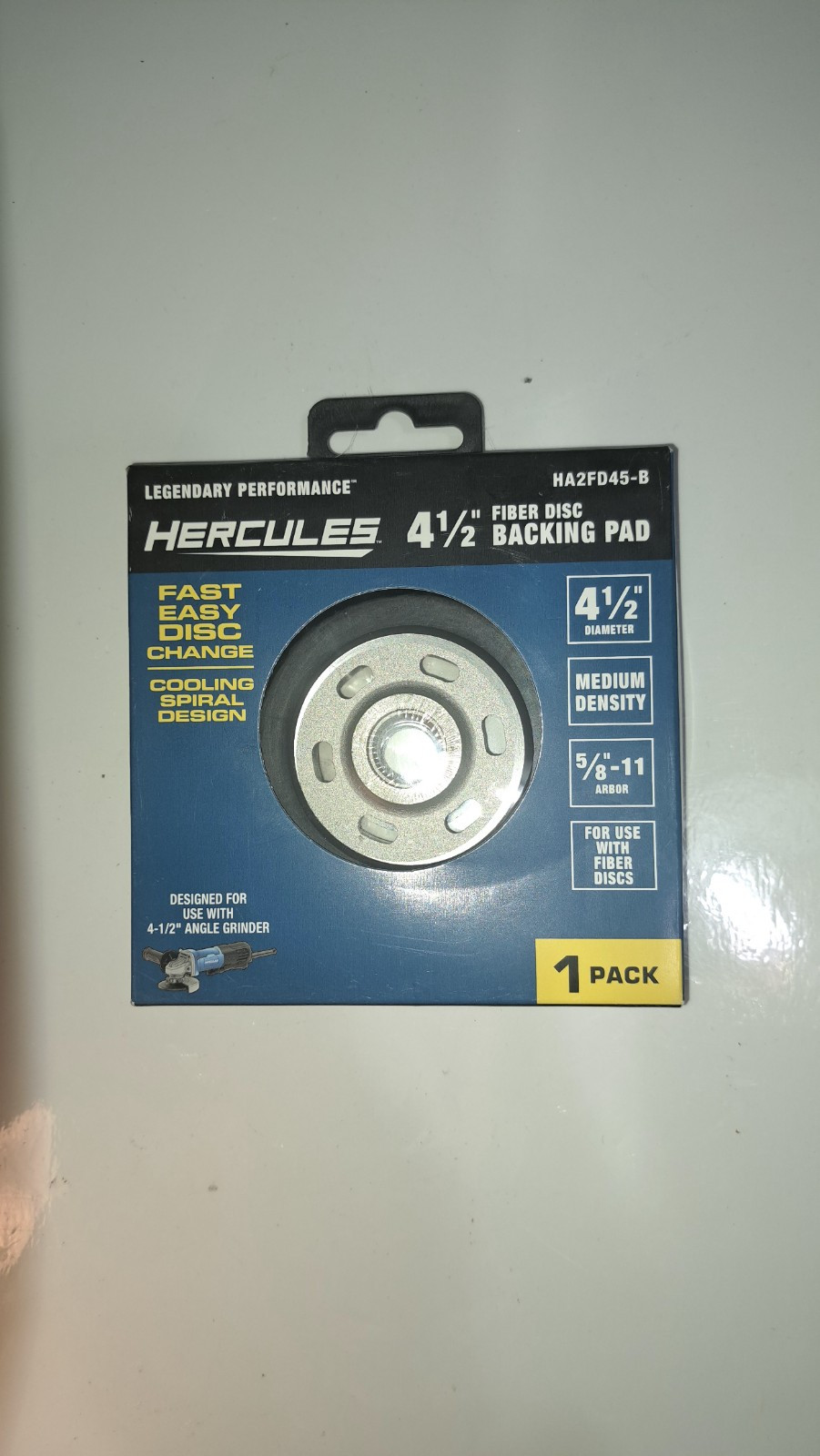 Hercules 4.5″ Inch Backing Pads For Angle Grinder Medium Density Sz ⅝- 11 TPI