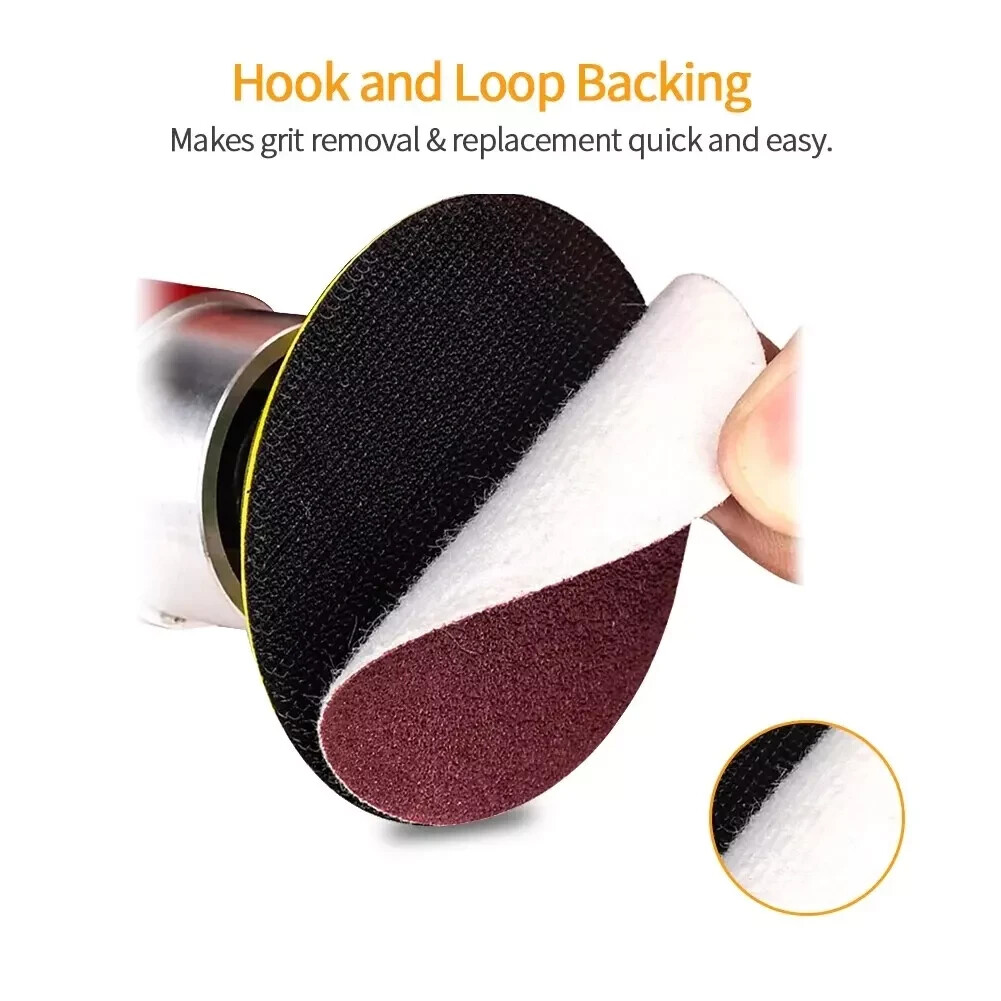 100pc / 2 inch Sanding Discs / 180 Grit / Hook and Loop Sandpaper Drill Grinder