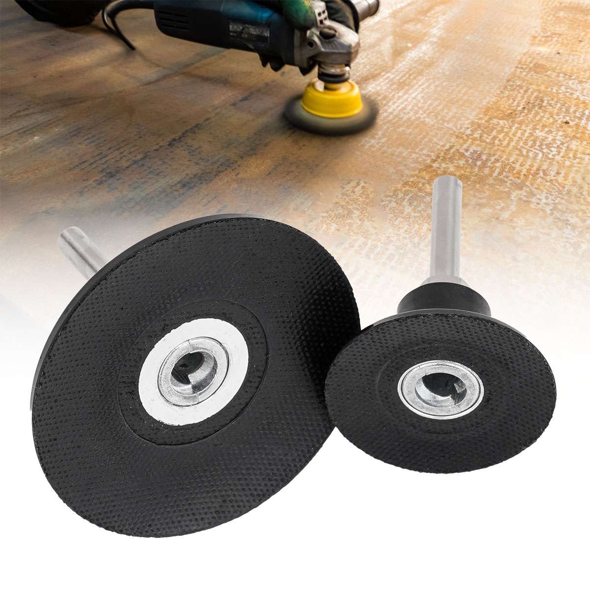 2PCS 2in 3in Sanding Disc Holder Mandrel 1/4″ Shank Roll Lock Rotary Pad Holder