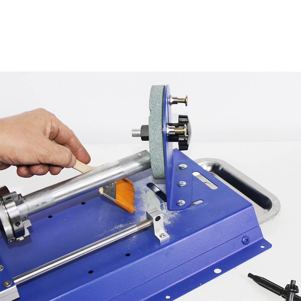 Metal tube processing machine polishing rust removal chamfering drawing deburrin