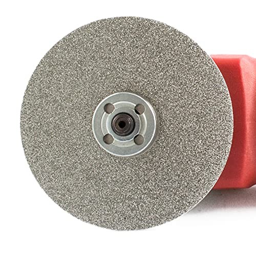 4 inch 100mm Diamond Flat Lap Disc Grinding Disk Arbor 5/8 Coarse Grit 80