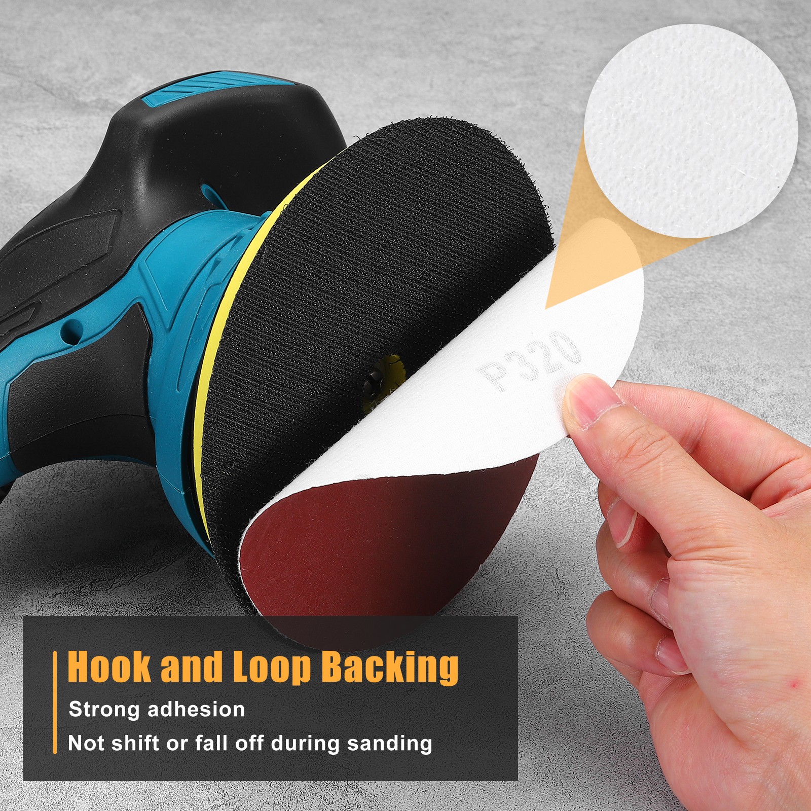 100 Pcs 50mm 2 Inch Sanding Disc 600/800/1000/1200/1500 Grit Round Sandpaper