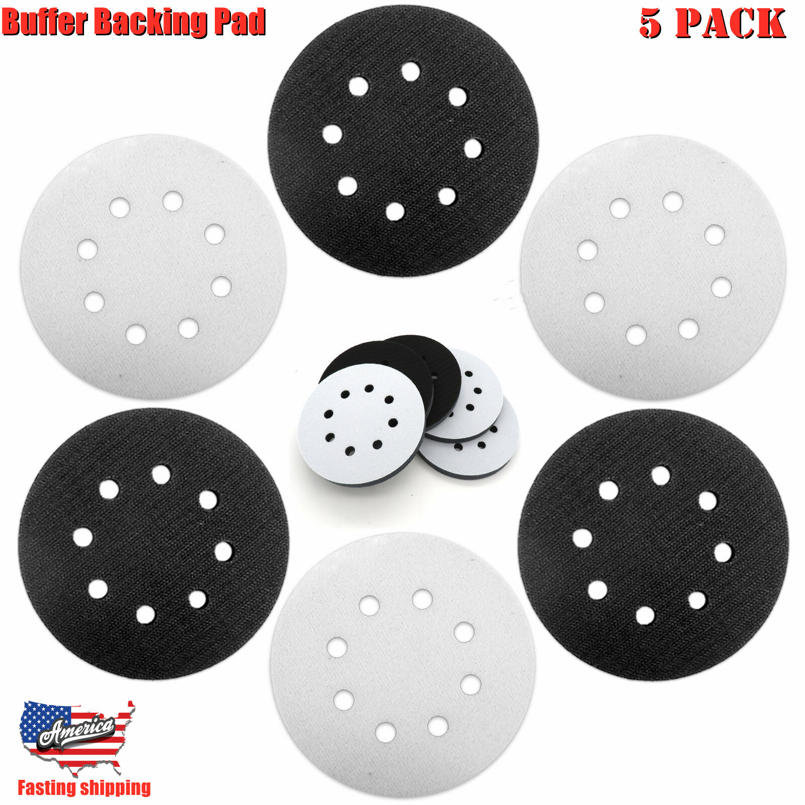 5In Soft Density Interface Pads Hook and Loop Sponge Cushion Buffer Backing Pad