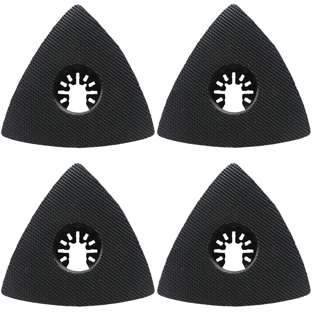 XXGO 4 Pcs 3.5 Inch 90mm 3-1/2 Triangle Sanding Pads – 4 Pcs, Black
