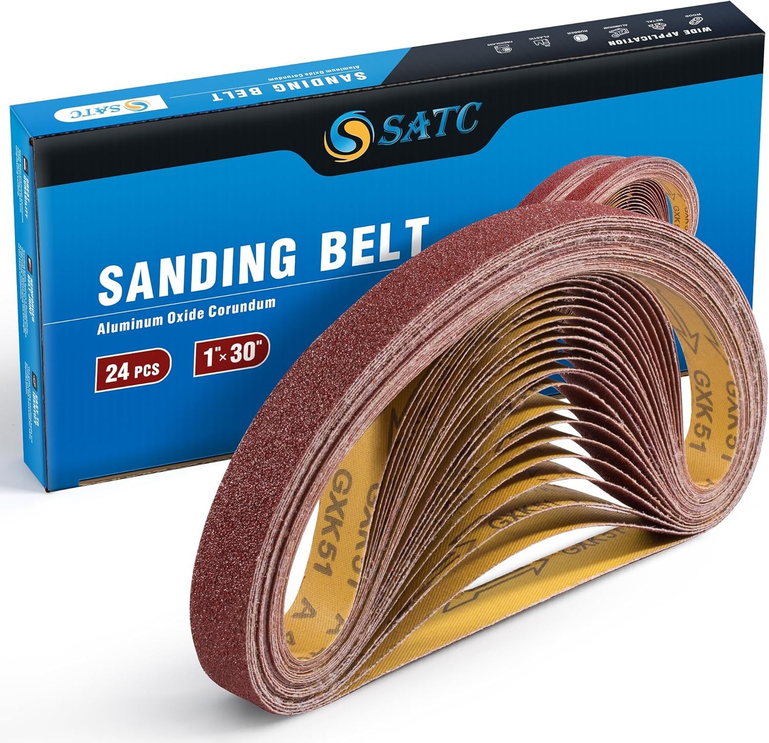 S SATC Sanding Belts 1×30-Inch belt Belt Sander 1×30 Inch