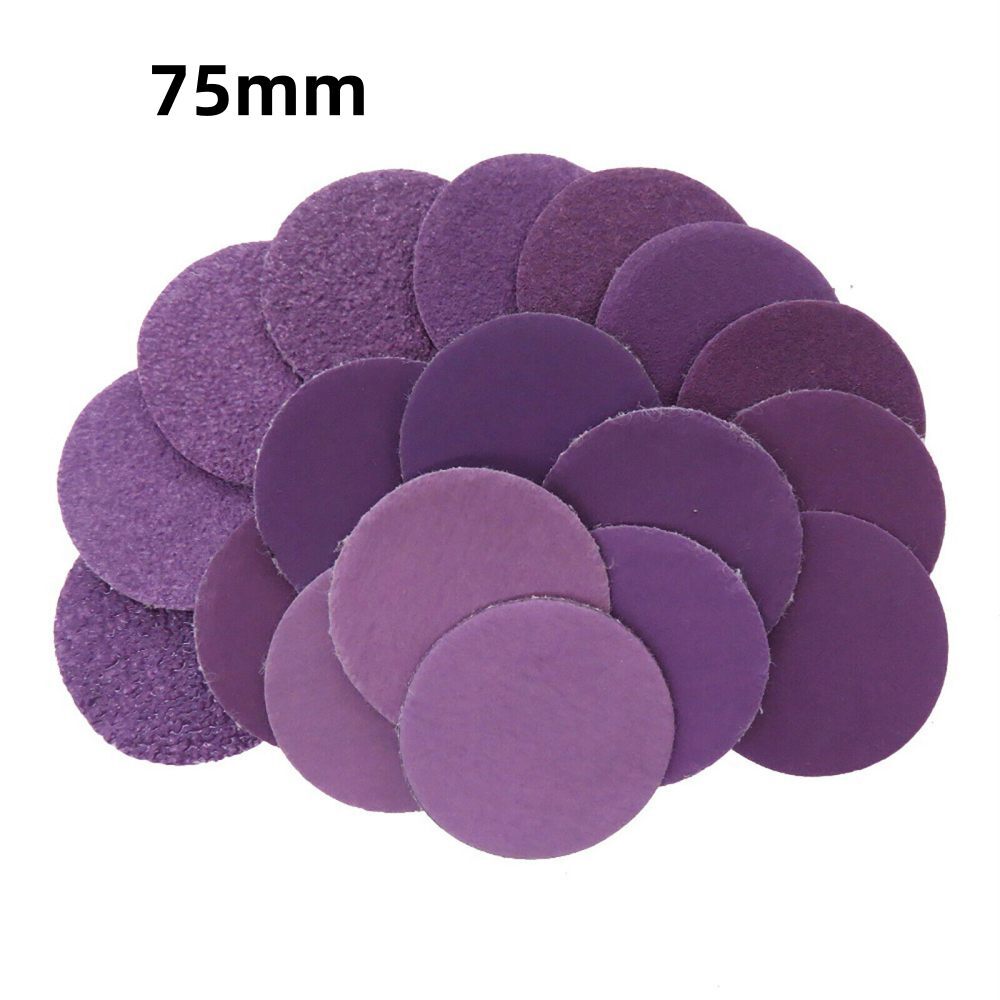 75mm 3 inch 60-10000 Grit Wet Dry Sandpaper Sanding Discs Hook and Loop Pads