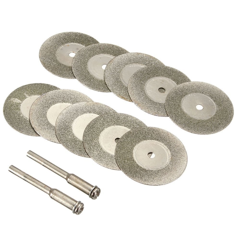 Diamond Cutting Wheel Cut Off Discs Coated Rotary Disc Φ:22mm, Silver-colored