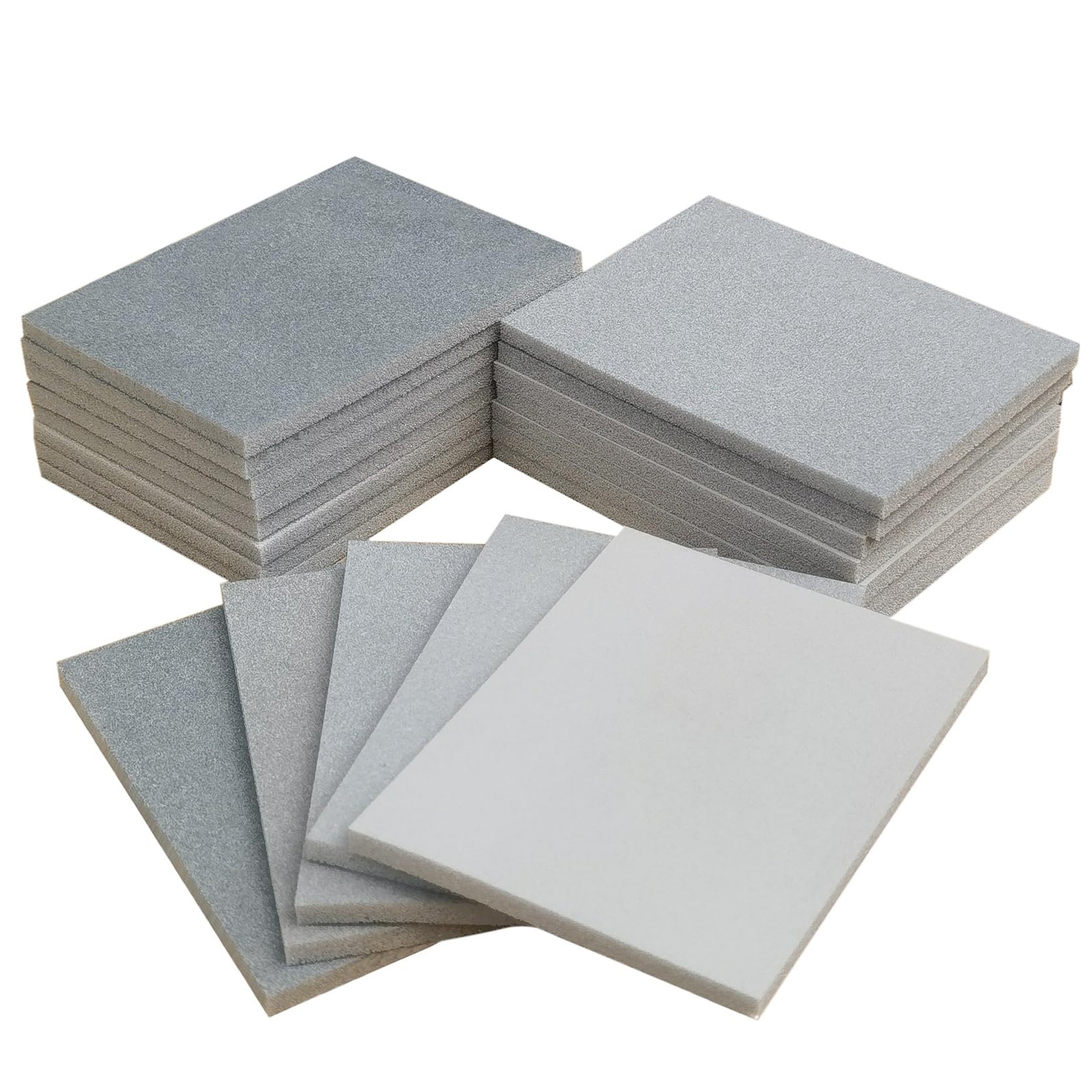 20 Pcs 3 x 4 Inch 400-3000 Grit Sanding Sponge Set, Ultra Fine Sanding Sponges