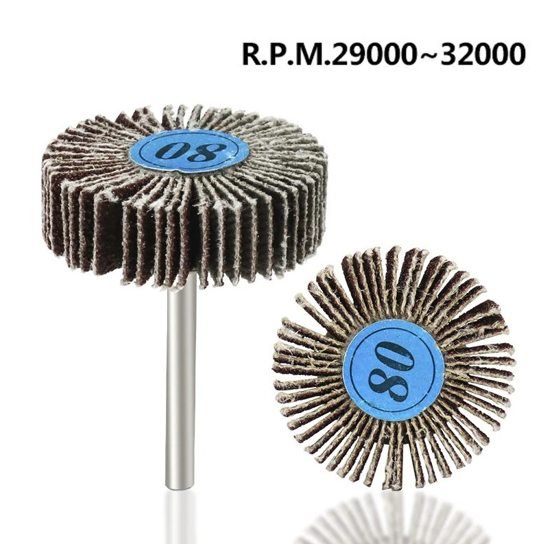 10pcs 80 Grit Flap Wheel Sanding Discs for Rotary Tools