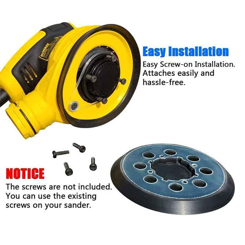 2x 5″ Orbital Sander Pads 8-Hole 4-Screw for Dewalt DWE6423/6423K, DWE6421/6421K