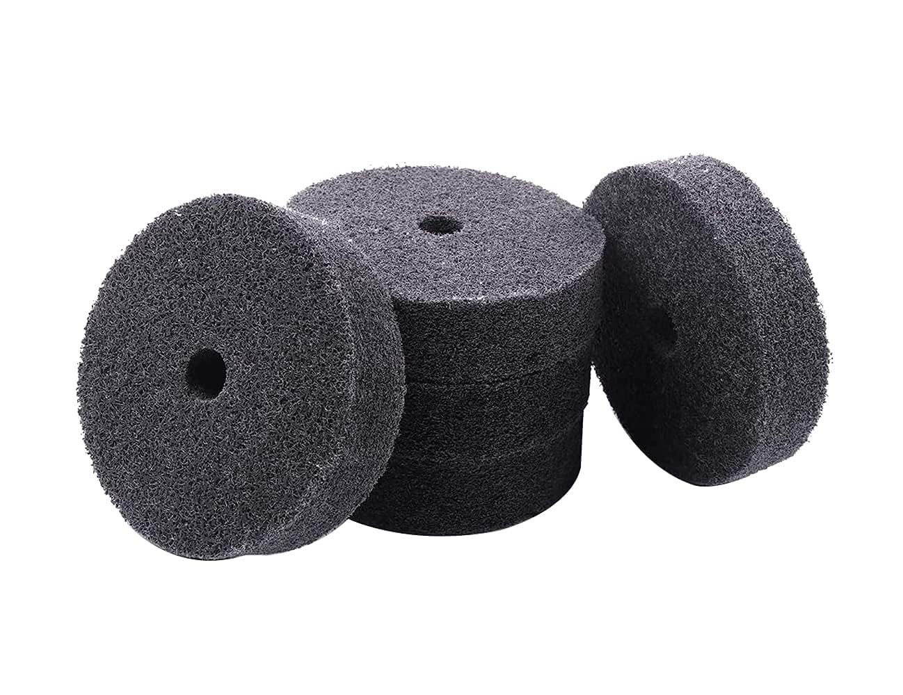 5 Pcs 3” Fiber Buffing Wheel – 3/8” Arbor Hole Replacement Fiber Buffing Polis