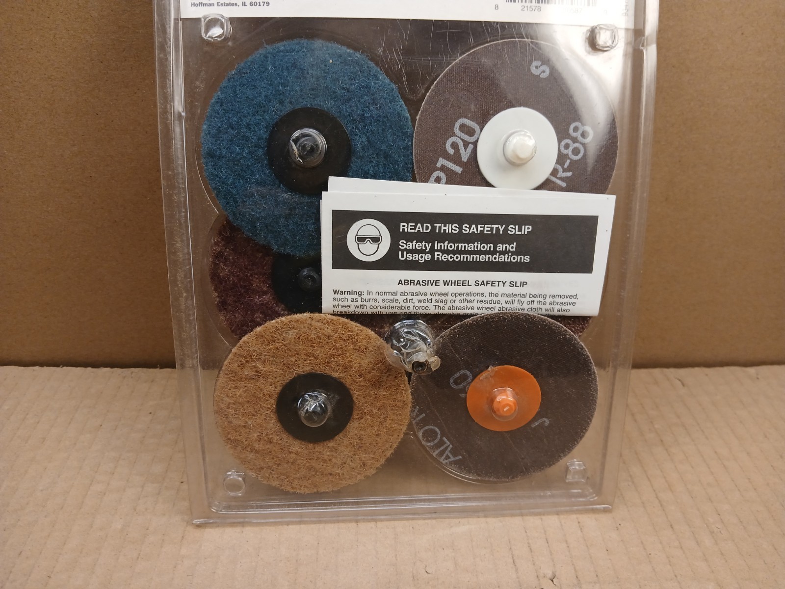 Craftsman 9-64876 7-Piece 3″ Twist Lock Kit 1/4″ Stem Rust/Paint Removal NOP